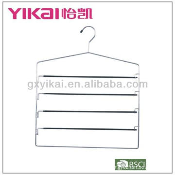 PVC Coated Metal Trousers Hanger with 5 Tiers of bars